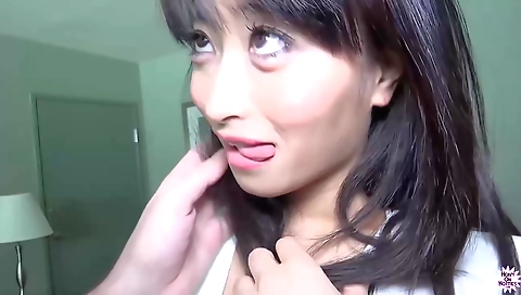 Japanese amateur is getting her cunt rammed and fucked