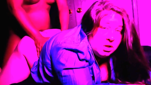 Busty brunette with a fat ass and big tits gets her pussy licked