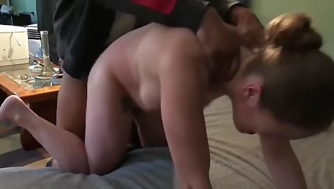 Big tits girl with a sexy ass getting a big black dick