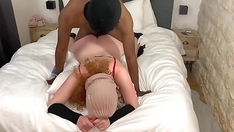 Big cock blowjob and hardcore creampie in the web cam