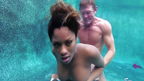 Ebony teen fucks and faces a facial with her boyfriend