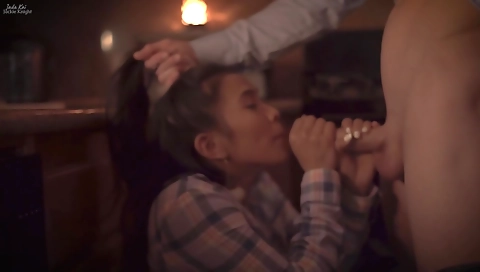 Hot asian babe has her pussy fingered by her babysitter