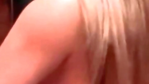 Busty blonde babe rides two dicks in amateur threesome