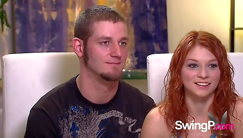 Two blonde hotties and a brunette girl in red lingerie