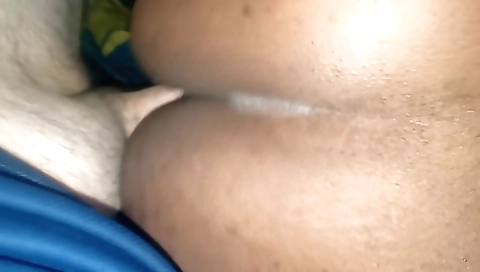 Ebony girl gets fucked after her man takes it on top