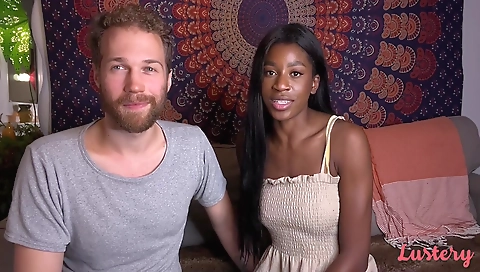 Ebony brunette with a perfect body gets her cunnilingus on a webcam