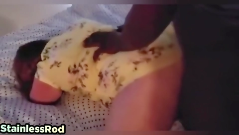 Amateur milf with a big ass is having sex with her stepbrother